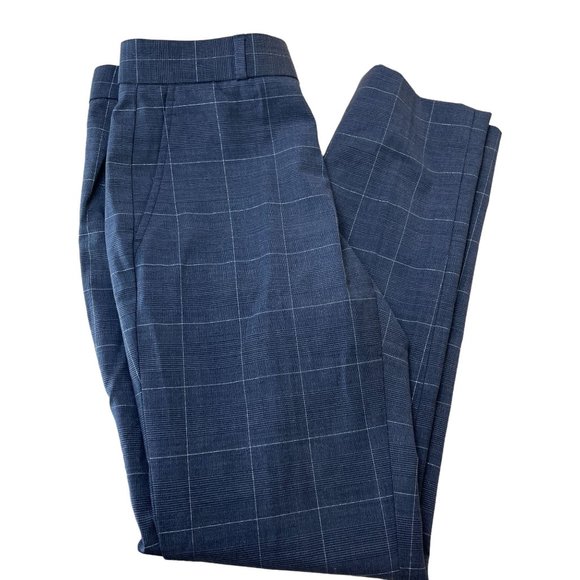 Banana Republic Pants - Banana Republic Wool Blend Ryan Pant Trouser Windowpane Plaid Sz 00 Petite